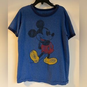 Disney Blue Mickey Mouse Kids 5/6 Tee